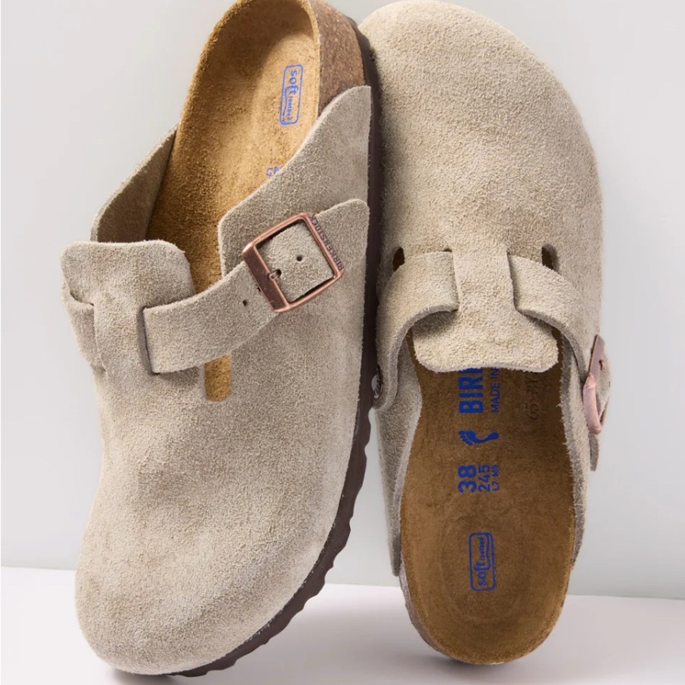 Very Gently Worn Birkenstock Boston Clogs